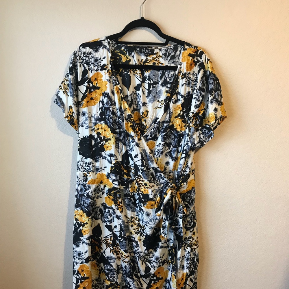Floral wrap dress